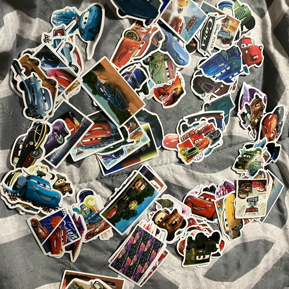 Multicolored Disney Pixar Cars Stickers